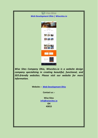 Web Development OhioWisesites.io