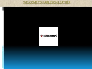 Custom Made Leather Sofas - Karlsson Leather