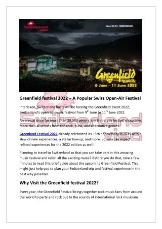 Greenfield festival 2022