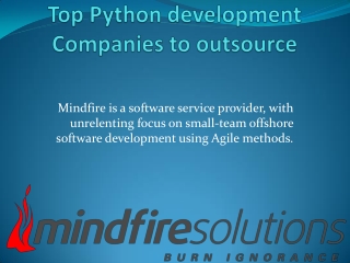 Top Python development Companies to outsource