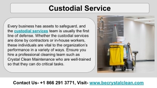 Best Custodial Services Canada- Becrystalclean