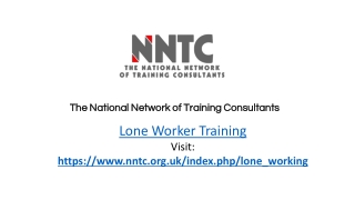 Online Lone Worker Training Course UK