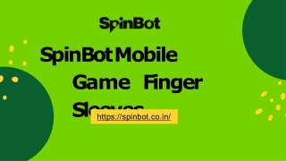 SpinBot Mobile Game Finger Sleeves