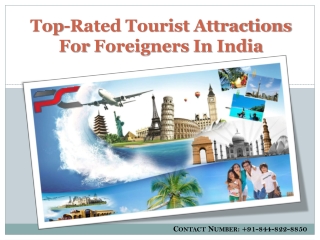 Top-Rated Tourist Attractions for Foreigners in India