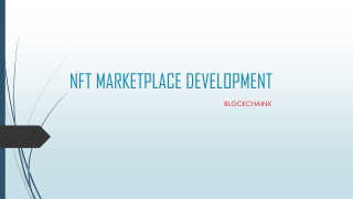 NFT MARKETPLACE DEVELOPMENT