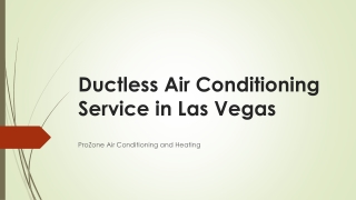 Ductless Air Conditioning Service in Las Vegas