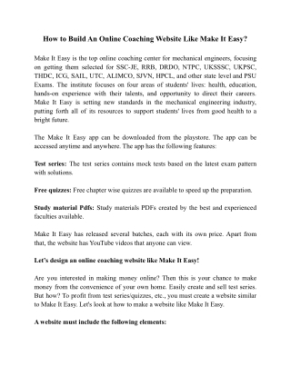 How to Build An Online Coaching Website Like Make It Easy.docx