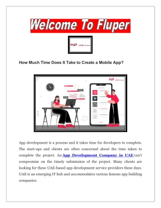 App Development Company in UAE help you analyse the time