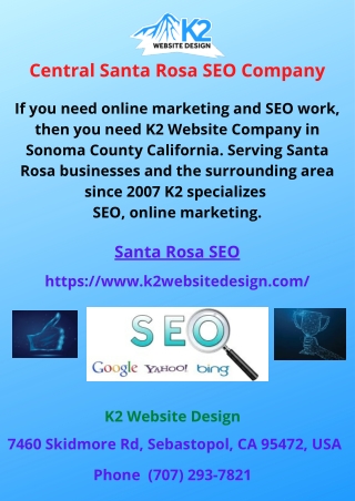 Central Santa Rosa SEO Company