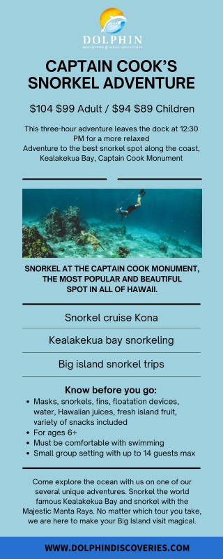 Captain cook snorkeling