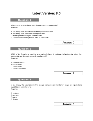 What We Learn In Certified Change Management Professional