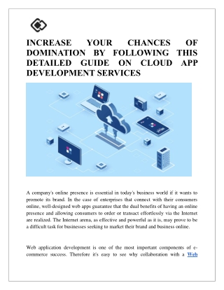 CLOUD APP DEVELOPMENT SERVICES