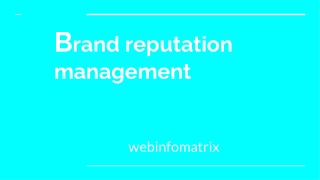 brand reputation