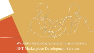 NFT Marketpalce Development Company in India - Webllisto