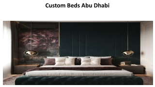 Custom Beds Abu Dhabi