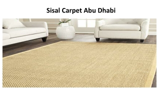 Sisal Carpet Abu Dhabi