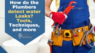 How do the Plumbers detect water Leaks Tools, Techniques, and more (1)