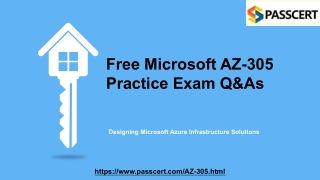 Download 2022 Microsoft Azure AZ-305 Exam Dumps