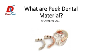 What are Peek Dental Material