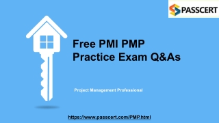 Project Management Professional PMP Exam Dumps