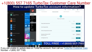 1(800) 557 7165 TurboTax Customer Care Number
