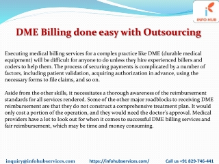 DME Billing done easy with OutsourcingPDF