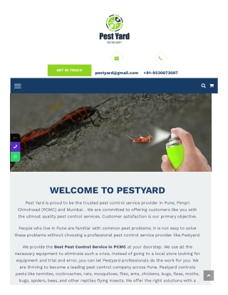 Hire Best Pest Control Service Provider in Pune