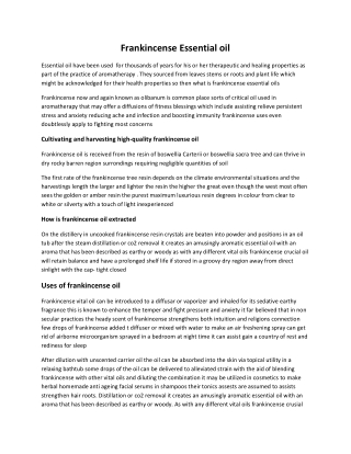 Frankincense Essential oil (1)