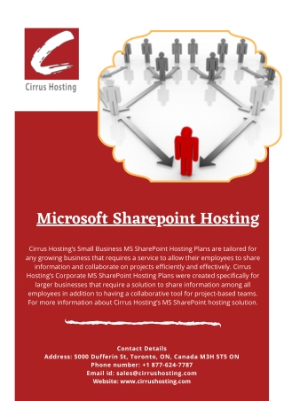 Microsoft Sharepoint Hosting