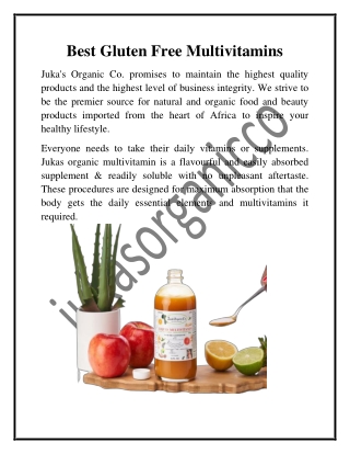 Best Gluten Free Multivitamins