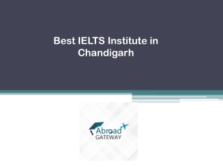 Best IELTS Institute in Chandigarh - Abroad Gateway