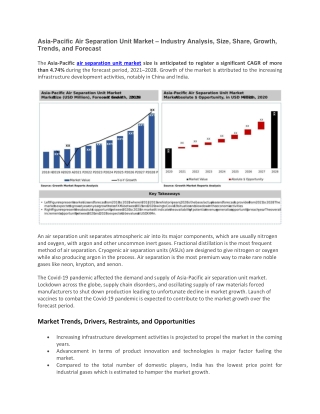 Air Separation Unit Market