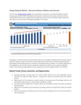 Airbag Systems Market