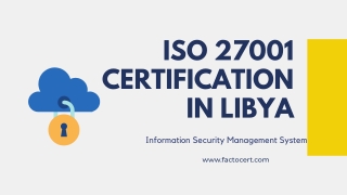 ISO 27001 Certification in Libya
