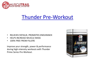 Get Thunder Pre Workout Before Training