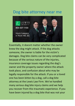 Dog bite attorney near me doc