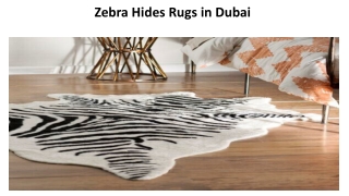 Zebra Hides Rugs in Dubai