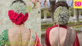 Which flower hair bun hairstyle is used in bridal bun?