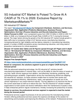 5G Industrial IOT Market Size Is Estimated To Rise To USD 15.7 billion By 2026