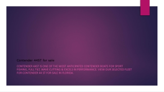Contender 44ST for sale PPT