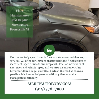 Fleet Maintenance and Repair Services in Bronxville NY