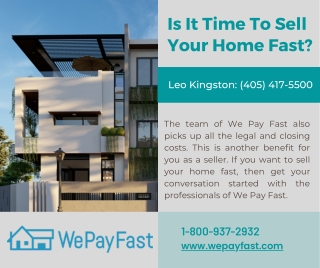 Is It Time To Sell Your Home Fast - www.wepayfast.com