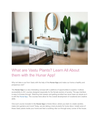 Learn About Home Decor with the Hunar App!