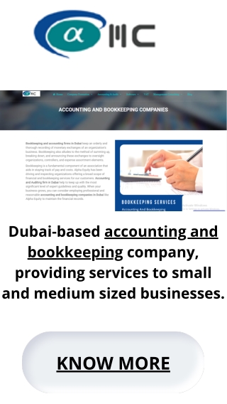 Accounting And Bookkeeping Companies In Dubai