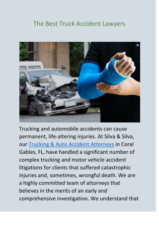 The Best Truck Accident Lawyers doc