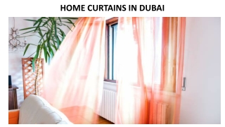 HOME CURTAINS IN DUBAI