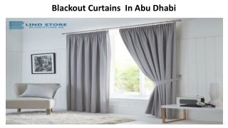 Blackout Curtains  In Abu Dhabi
