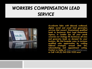 Workers Compensation Lead Service