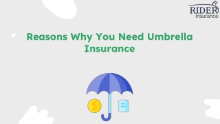 Reasons Why You Need Umbrella Insurance