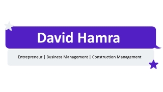 David Hamra - A Very Optimistic Person - Tulsa, Oklahoma